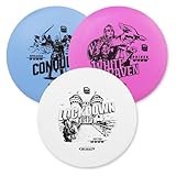 Guru Disc Golf Starter Set, 3 Frisbee-Scheiben für Jede Entfernung,...