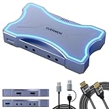 Guermok 4K HDMI Capture Card with Touch LED, Dual HDMI In/Loop-Out, USB...