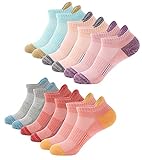 BUDERMMY Sneaker Socken Damen 6 Paar Füßlinge Baumwolle Sportsocken...