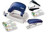 Leitz 5507 Stanz- und Lochgerät Bundle inkl. Aufbewahrungsklammern und...