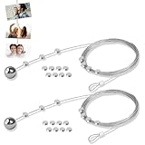 Fotoseil Fotodrahtseil 2 Stück Fotos Aufhängen Fotoleine Fotoseil mit 30...