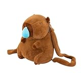 Tewzafiya Capybara Plüsch-Rucksack, Capybara-Tasche, BABAG Tier Punchied...