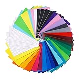 Nuangoo 42 Stück Vinylfolie Plotter, Selbstklebend Plotterfolie Vinyl...