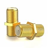 maxx RedStar24 F-Verbinder Sat Kupplung Verbinder Vergoldet F-Stecker...