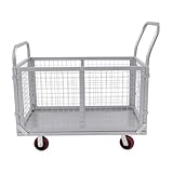 Handwagen bis 200kg, 100x60x94cm Großer Wagen, Transportwagen mit...