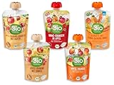 Quetschie Probierpaket ab 1 Jahr – 5 Sorten: Apfel, Banane, Erdbeere,...