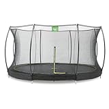 EXIT TOYS Silhouette Bodentrampolin - ø427cm - Großes Rundes Inground...