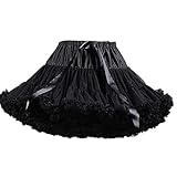 Homipooty Damen Elastische Taille Tüll Petticoat Tutu Party...