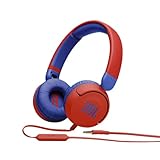 JBL Jr310 On-Ear Kinder-Kopfhörer in Rot-Blau – Kabelgebundene Ohrhörer...