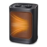 COWSAR Mini Heizlüfter Energiesparend, 1800W Elektroheizung 3 Heizstufen...