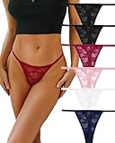 ALL OF ME 6er Pack Sexy String Tangas Set Unterhosen Damen Spitze...