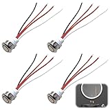 4 Stück 5-24V DC LED Touch Dimmer Schalter, 12V Touch Lichtschalter für...