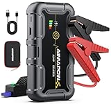 AIMAPOW Starthilfe Powerbank 6000A 12V (All Benziner/10,0L Diesel) Auto...