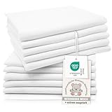 ZOLLNER 10er Set Musselin Spucktücher in 70x70 cm aus Baumwolle -...