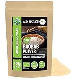 Alpi Nature Baobab Pulver BIO 100g, gemahlenes Baobab Frucht, Baobabpulver,...