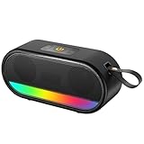 Dyurwa Bluetooth Lautsprecher mit Licht, Tragbarer Musikbox Bluetooth 5.3...