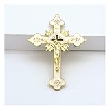 EVANEM Gold Katholische Wandkreuze, Christian Latin Cross Gebetskirche...