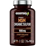 ESSENSEY - MSM Organic Sulfur I 1000 mg I 90 Kapseln I Hochdosiert I...