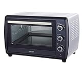 Backofen 1800W 42 L mit Umluft und Drehspieß Minibackofen 250°C Timer...