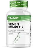 Venen Komplex - 180 Kapseln - 3 Monatsvorrat - Hochdosiert mit Rutin,...