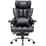 Efomao bürostuhl ergonomisch, PU Leder Chefsessel, bürostuhl 200 kg mit...