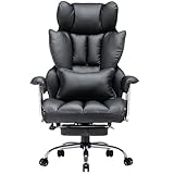 Efomao bürostuhl ergonomisch, PU Leder Chefsessel, bürostuhl 150 kg mit...