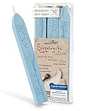 gravurART Siegelwachs Hellblau-perlmutt - Persönliche Briefe versiegeln...