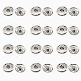12 Sätze Annähen Druckknöpfe aus Metall, 21mm Snaps, Druckknopf Nähen,...