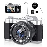 Rollei Powerflex 10x Retro Digitalkamera, 64MP 4K Fotokamera mit Akku & 10X...