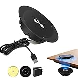 Invisible Under-Desk Wireless Charger-Sleek, Hidden Fast Charging Pad, Qi...