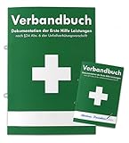 Verbandbuch für Arbeitsstätten & Betriebe - DIN A5 Meldeblock - Seiten...