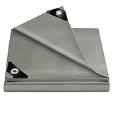 WOLTU Abdeckplane 3x3m wasserdicht, 180 g/m² PE Gewebeplane mit Ösen,...