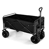 Faltbarer Gartenwagen, Campingwagen, 150 L, Kompaktes Großes...