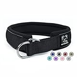 Weich Neopren Gepolstert Hundehalsband (4cm Breite) Reflektierend Hund...