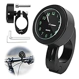 SPERMUOY Motorrad Uhr Lenker,22-25mm Lenkeruhr Motorrad Nachtleuchtende...