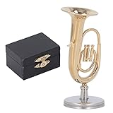 HERCHR Miniatur-Baritonhorn, Classic Cantabile, Tuba-Miniatur-Replik Mit...