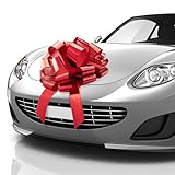 Zoe Deco - Große Autoschleife - Rot, 41 cm / 16 Zoll - Riesige...