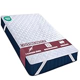 Utopia Bedding Gesteppte Matratzenauflage 180 x 200 cm, Weicher...