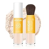 KYDA Mineral Sunscreen Setting Powder, SPF 35, Transluzent, Mineral Brush...