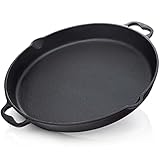 BBQ Nerd Gusseisenpfanne zum Grillen, Rösten, Anbraten - Grillpfanne Ø 30...