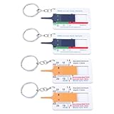 4PCS Kunststoff Reifen Profile Prüfer 0 Bis 20 Mm Messskala Leichte...