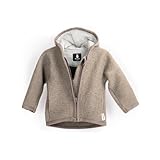 Ehrenkind® Walkjacke Beige Gr. 74/80 | Jacke für Kind aus Merino...