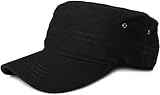 styleBREAKER Unisex Military Cap aus Baumwoll-Canvas | Army Cap mit...