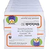 Unizink 50 magensaftresistente Tabletten, effektive Zinkversorgung für ein...