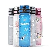 bumpli® Trinkflasche Kinder 500ml - auslaufsicher & Kohlensäure geeignet...