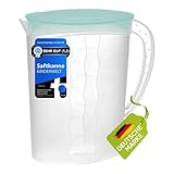 KiNDERWELT Saftkanne 2 Liter Kunststoff, Saftkanne mit Deckel inkl...