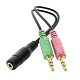 deleyCON Adapter Audio Klinken Y Adapter Kabel Stereo - 1x 3,5mm Klinke...