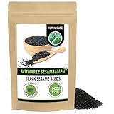 Alpi Nature Schwarzer Sesam 1kg, Sesam schwarz, Sesamkörner schwarz,...