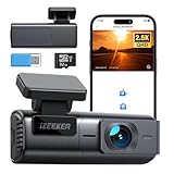 iZEEKER 2,5K Dashcam WiFi Dashkamera für Autos, Mini Auto Kamera 1440P...