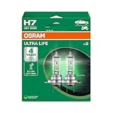 Osram ULTRA LIFE, H7, halogen headlight lamps, Hanging folding box (2...